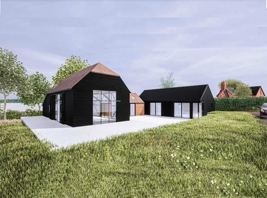 Unconverted barn with planning permission near Horsham, West Sussex